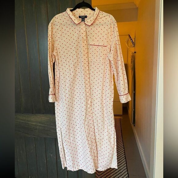 WOMENS NAUTICA BUTTON DOWN SLEEP DRESS SZ LARGE - Picture 1 of 3